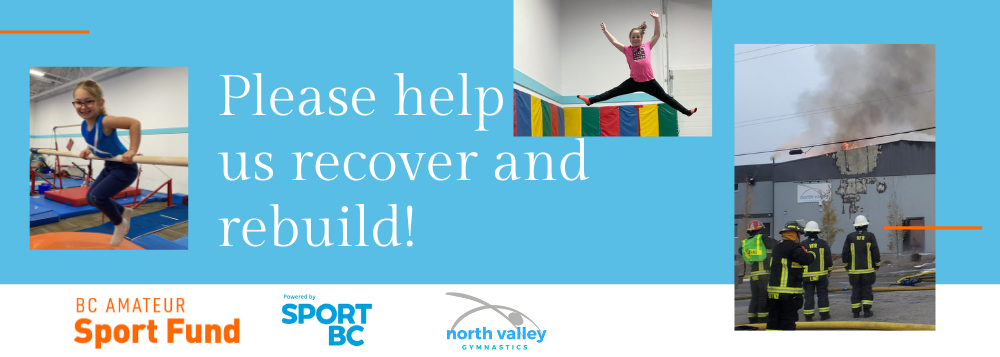 North Valley Gymnastics Fundraising Page Header